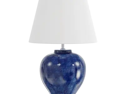  Eno Ceramic Kelantis Egypt Shade Lamp Model, Blue 