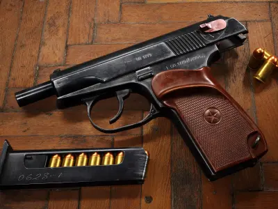 Makarov Pm Free low-poly 3D model