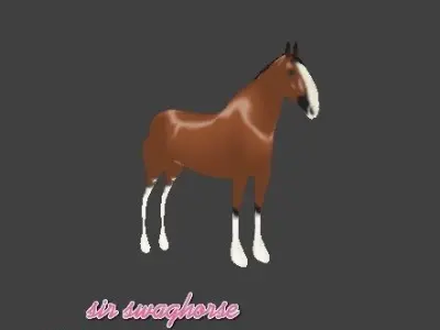 Horse 02 3D model