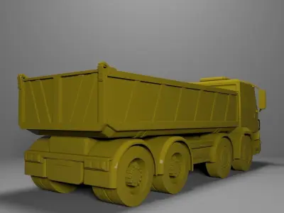 Dump Truck Inveco Ready for Print Free 3D print model