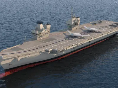 Armed HMS Queen Elizabeth 3D model purchase