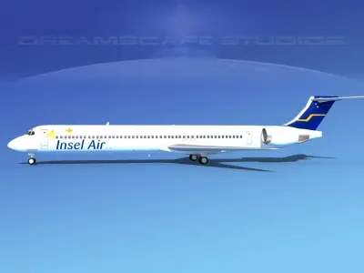 McDonnell Douglas MD83 Insel Air 3D model
