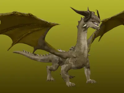 Desert Dragon Ancient 3D model