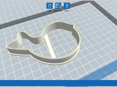 Set Three birds cookie cutter for professional Free 3D print model
