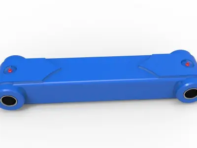 link hydraulic cylinder Free 3D model