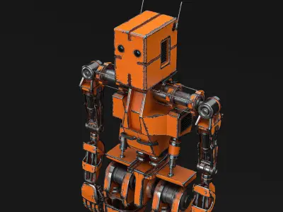 Robot orange 3D model