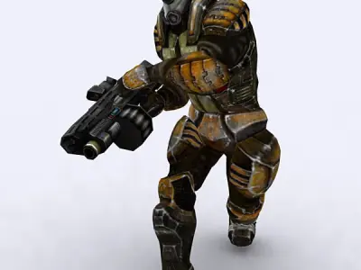 Josh elite trooper Low-poly 3D model