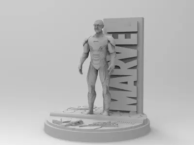 Stan Lee 2018 3D Model Ready to Print STL 3D print model