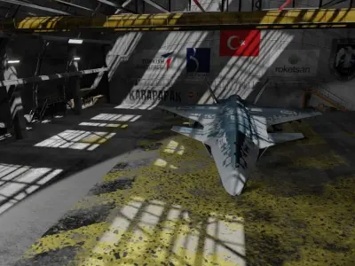 Baykar KIZILELMA 3D Model Low-poly 3D model