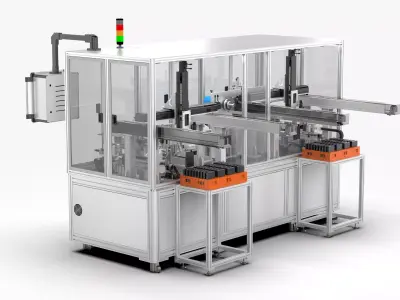 Automatic Battery Tray Loading and Unloading Coating Machine 3D model