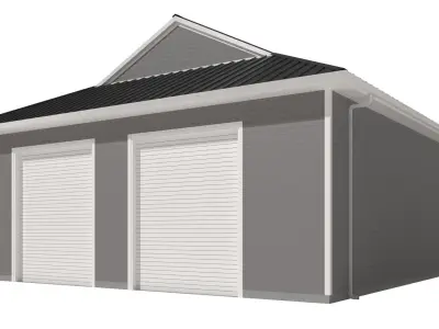 Garage-008 Low Poly 3D model