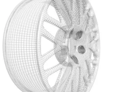 Wheel Rim 3D model 6