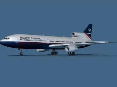 Lockheed L-1011-50 British Airways 1 3D model
