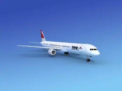 Boeing 757-300 Northwest Airlines 2 3D model