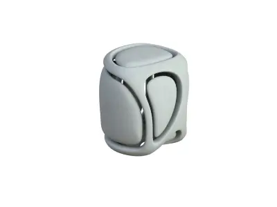 SciFi Cube Object No 67927 Low Poly Shape Low-poly 3D model