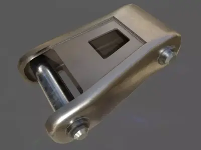 LEAF SPRING SHACKLE Low-poly 3D model