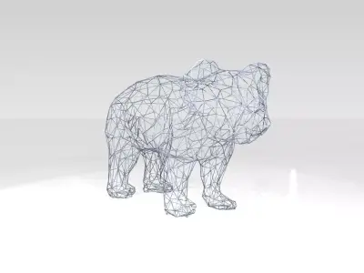 Koala Wireframe 3D model