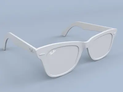 Ray Ban New Wayfarer sunglasses 3D model