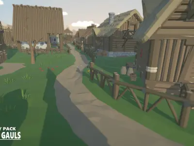 RPG Poly Pack - Ancient Gauls Low-poly 3D model