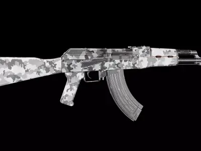 Game Ready AK 47 Low-poly 3D model