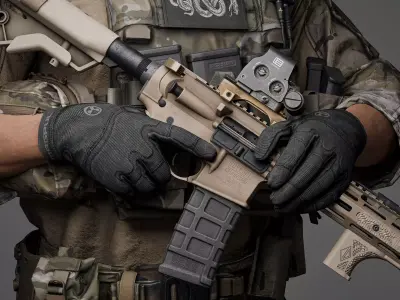 MAGPUL PATROL GLOVES Low-poly 3D model