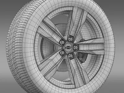 Chevrolet Camaro ZL1 2012 wheel 3D model