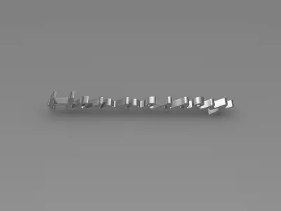 Hennesey logo 3D model