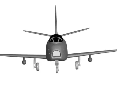 North American F-86 Sabre 3D model