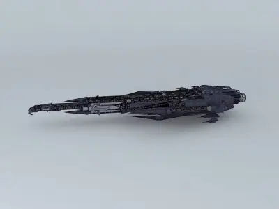 Voordishawdee Heavy Battlecruiser 3D model