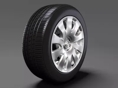 Opel Combo wheel 2015 3D model