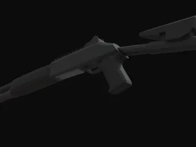 XM1014 Low Poly shotgun Low-poly 3D model
