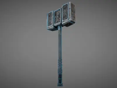 Medieval Warhammer Collection 01 Low-poly 3D model