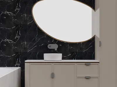 Bathroom furniture full set 3D model order
