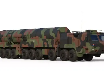 Hyunmoo 5  South Korean ballistic missile 3D model
