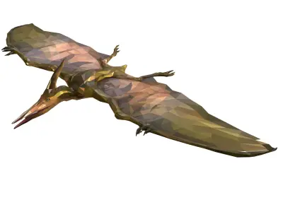 Dinosaur Pteranodon LowPoly Art Low-poly 3D model