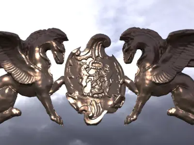 Medieval Crest Collection 2 3D model