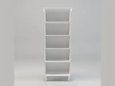 Bookcase Shelf Free low-poly 3D model