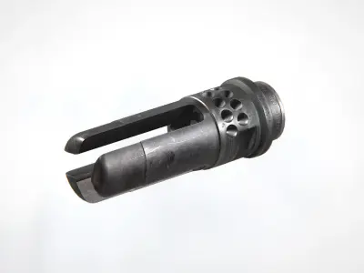WARCOMP-762 Flash Hider Low-poly 3D model