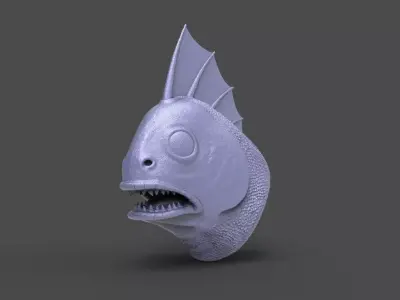 HEAD-R1 high poly sculpt 3D model