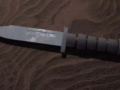 Combat Hunting Knife 3D model