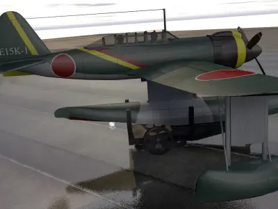 Kawanishi E15K1 Shiun - aka Norm 3D model