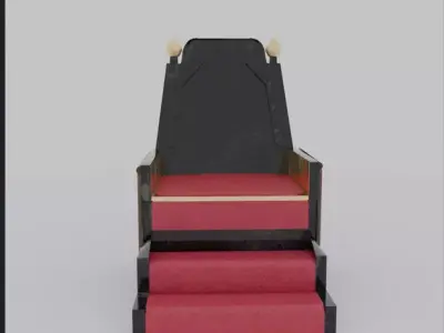 Royal Throne 3D Model 3D model
