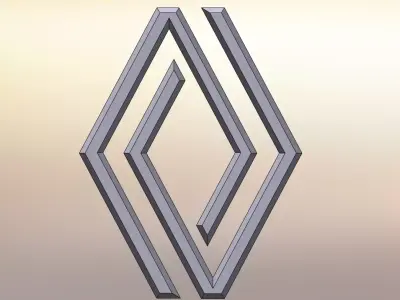 Renault Logo 3D print model