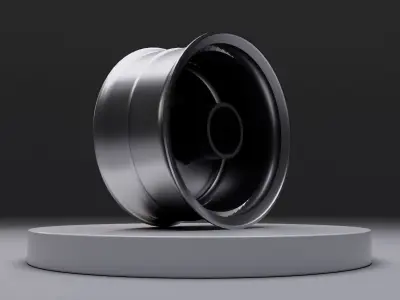 L1 wheel Low-poly 3D model