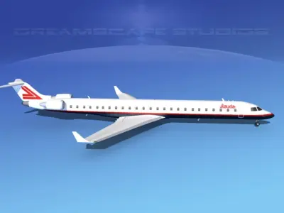 Bombardier CRJ1000 Lauda 3D model