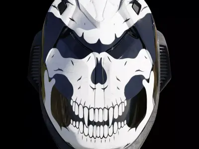 Skull Special Combat Helmet 3D model