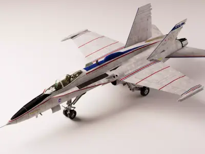 Boeing X-53 Active Aeroelastic Wing - the FLEXY WING Project Low-poly 3D model