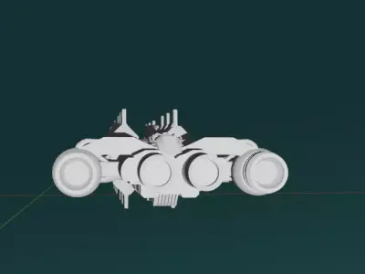 Space Cargo Ship 3D model