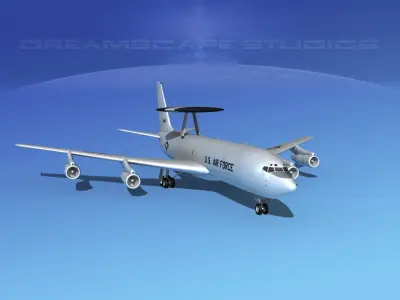 Boeing E-3B Sentry USAF 2 3D model