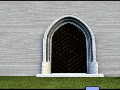 Medieval Gate Medieval Key 3D model